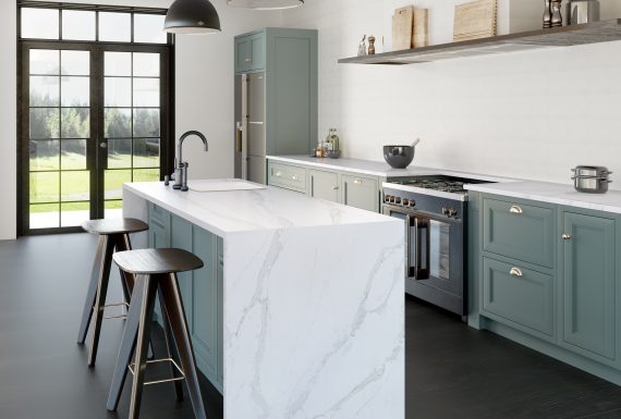 Silestone Küche - Eternal Calacatta Gold